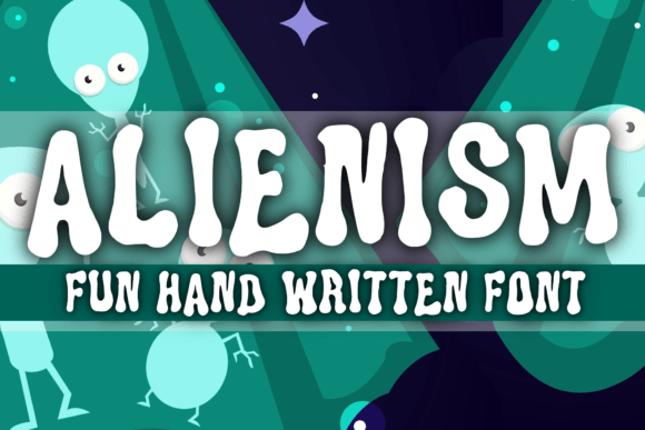Alienism: A Psychedelic Display Font for Creative Web Design