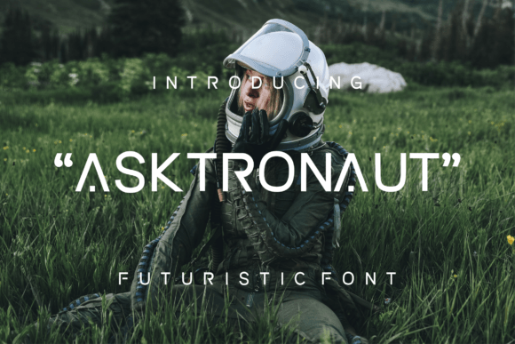 Asktronaut: A Futuristic Display Font for Crafters and Creators