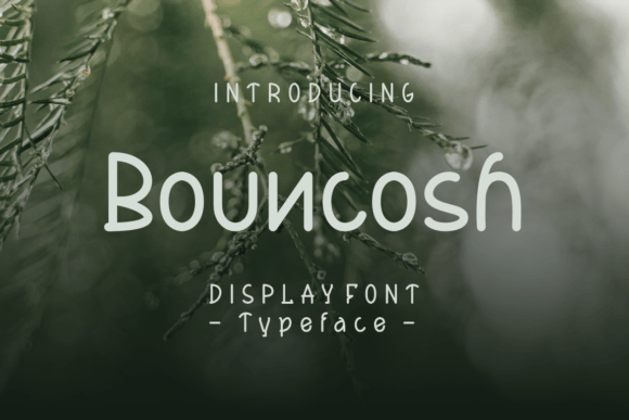 Bouncosh: A Friendly Display Font for Engaging Web Designs