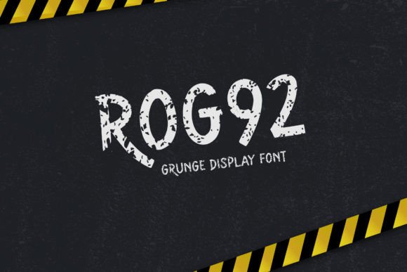 Discover Rog92: A Grunge Display Font for Editorial Flair