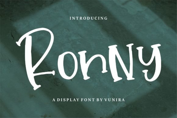 Discover Ronny: A Whimsical Display Font for Creative Projects