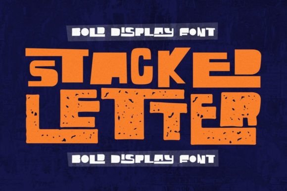 Discover Stacked Letter: A Font for Modern and Whimsical Design