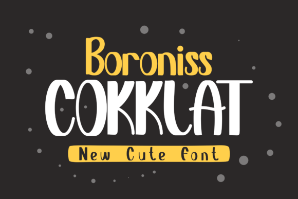Enhance Your Brand with Boroniss Cokklat: A Playful Display Font