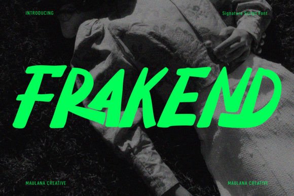 Frakend: A Casual Handwritten Font for Maker Projects