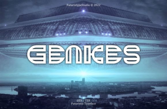 Genkes: A Futuristic Display Font for Modern Crafters