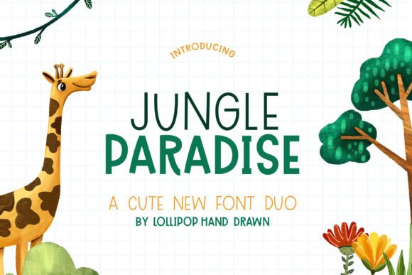 Jungle Paradise: A Playful Display Font for Engaging Visuals