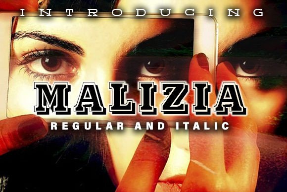 Malizia is a Showstopping Shadowed Display Typeface