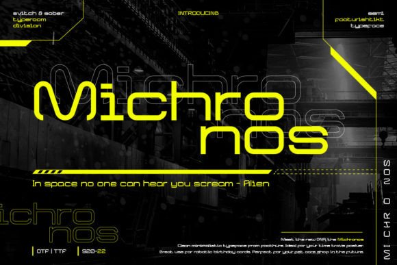 Michronos: A Clean Minimal Font for Modern Branding