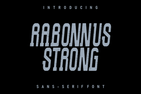 Rabonnus Strong: A Bold Font for Crafters and Creators