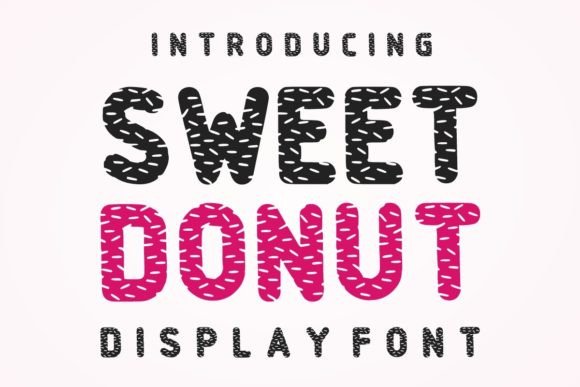 Sweet Donut Font: A Typographic Treat for Crafters