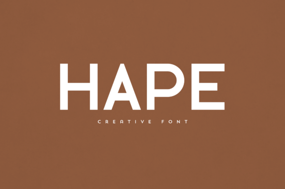 The Hape Display Font for Crafters and Product Creators