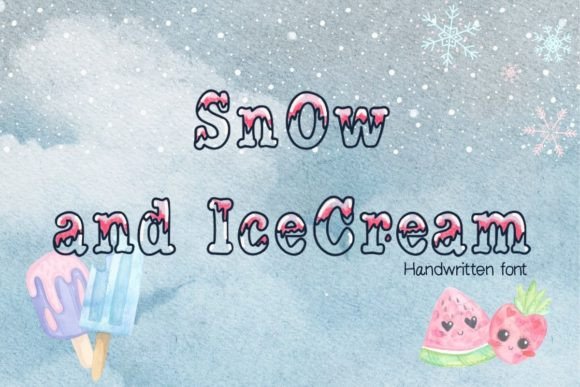 Transform Your Brand with Snow and Icecream Font