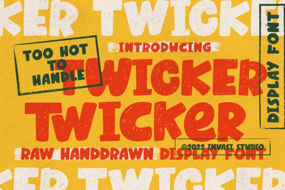 Twicker: A Playful Font for Memorable Branding